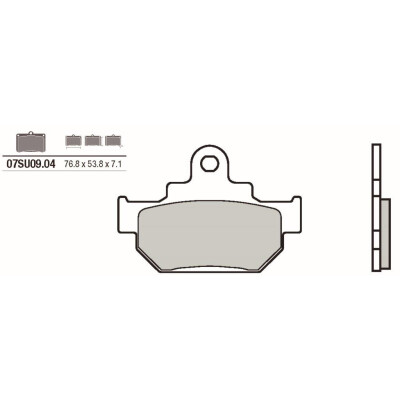 Conjunto de pastilhas de freio BREMBO 07SU0904BRE