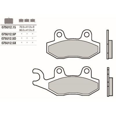 Jogo de pastilhas de freio Brembo