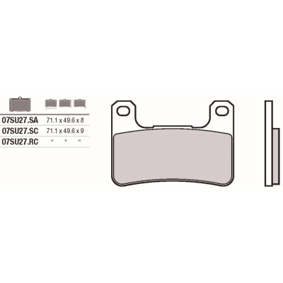 Jogo de pastilhas de freio Brembo
