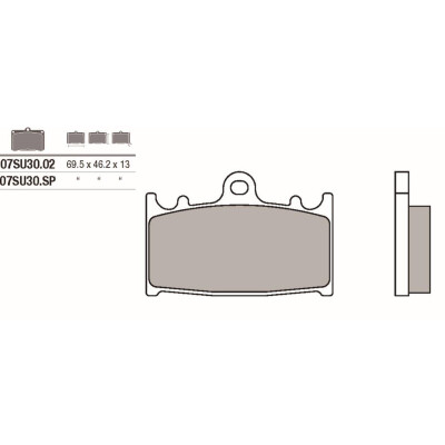 Jogo de pastilhas de freio Brembo