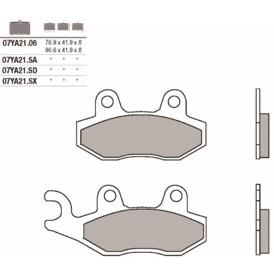 Conjunto de pastilhas de freio BREMBO 07YA21SXBRE