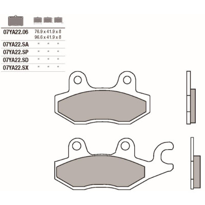 Jogo de pastilhas de freio BREMBO 07YA22SABRE
