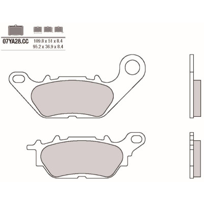 Jogo de pastilhas de freio BREMBO 07YA28CCBRE