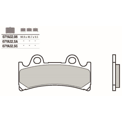 Jogo de pastilhas de freio BREMBO 07YA32SABRE