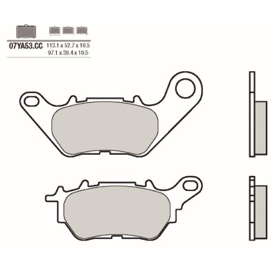 Jogo de pastilhas de freio BREMBO 07YA53CCBRE