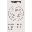 Disco de freio Brembo DP 200X4 68B40721BRE