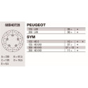 Disco de freio Brembo DP 220X4.5 68B40728BRE
