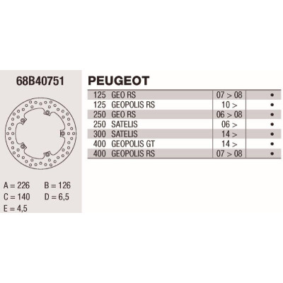 Disco de freio Brembo DP 226X4.5