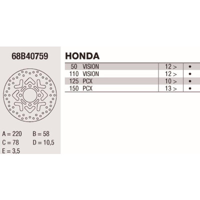 Disco de freio Brembo DP 220X3.5