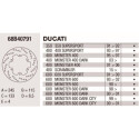 Disco de freio Brembo DP 245X4 68B40791BRE