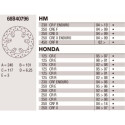 Disco de freio Brembo DP 240X3 68B40796BRE
