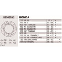 Disco de freio Brembo DP 256X4 68B407A5BRE