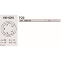 Disco de freio Brembo DP 260X5 68B407C6BRE