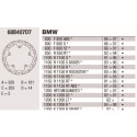Disco de freio Brembo DP 320X5 68B407D7BRE
