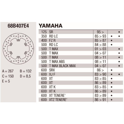 Disco de freio Brembo DP 267X5 68B407E4BRE