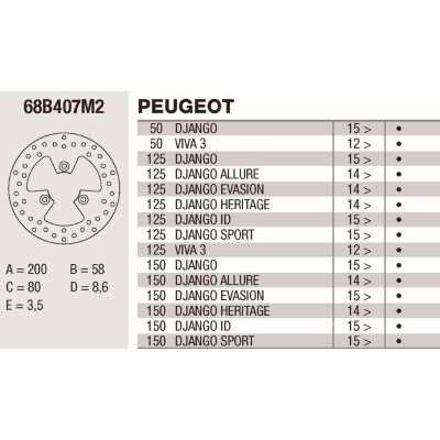 Disco de freio Brembo DP 200X3.5