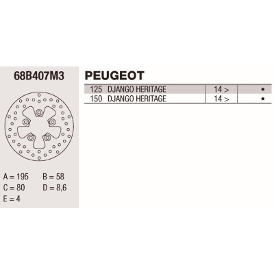 Disco de freio Brembo DP 195X4