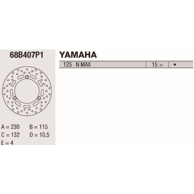 Disco de freio Brembo DP 230X4