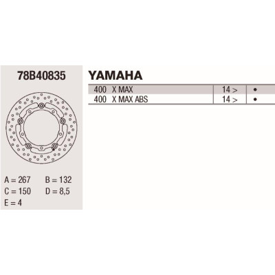 Disco de freio Brembo DC 267X4