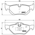 Jogo de 4 pastilhas de freio BREMBO P 06 038X
