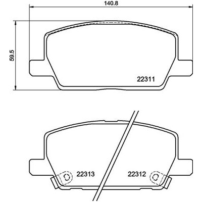 Jogo de 4 pastilhas de freio BREMBO P 07 012
