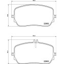 Jogo de 4 pastilhas de freio BREMBO P 50 149