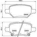 Jogo de 4 pastilhas de freio BREMBO P 59 099