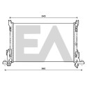 Radiador, refrigeração do motor EACLIMA 31R60088ELA