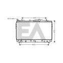 Radiador, refrigeração do motor EACLIMA 31R20051ELA