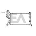 Radiador, refrigeração do motor EACLIMA 31R50154ELA