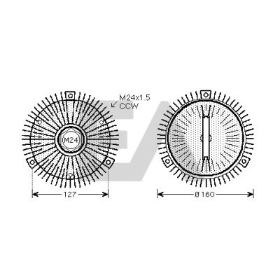 Núcleo do ventilador, ref. Motor EACLIMA 35C07D06ELA