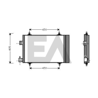 Condensador, ar condicionado EACLIMA 30C10016ELA
