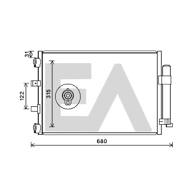Condensador, ar condicionado EACLIMA 30C22027ELA