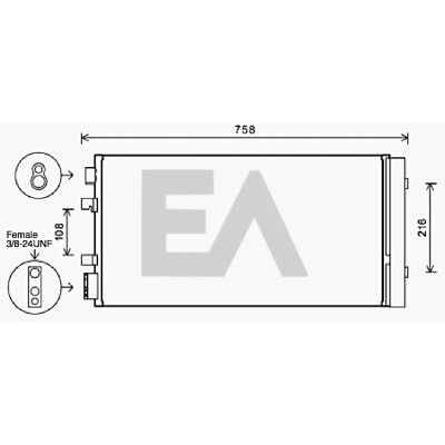 Condensador, ar condicionado EACLIMA 30C60066ELA