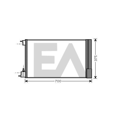 Condensador, ar condicionado EACLIMA 30C54056ELA
