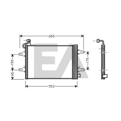 Condensador, ar condicionado EACLIMA 30C61002ELA