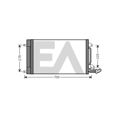Condensador, ar condicionado EACLIMA 30C67002ELA