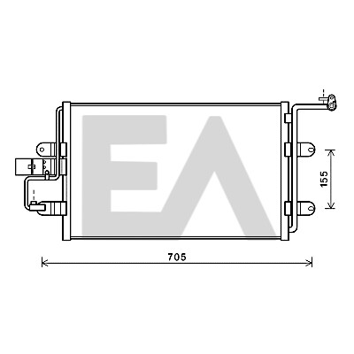 Condensador, ar condicionado EACLIMA 30C02007ELA