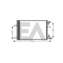 Condensador, ar condicionado EACLIMA 30C54058ELA