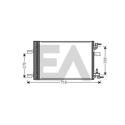 Condensador, ar condicionado EACLIMA 30C54058ELA
