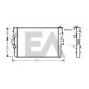 Radiador, refrigeração do motor EACLIMA 31R30050ELA