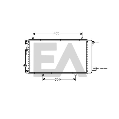 Radiador, refrigeração do motor EACLIMA 31R10056ELA