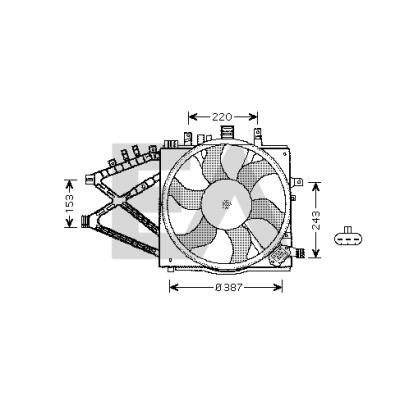 Ventilador, refrigeração do motor