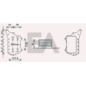 Radiador de óleo, óleo do motor EACLIMA 37G60008ELA