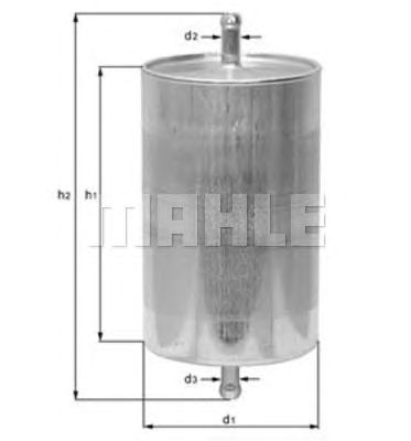 Filtro de combustível MAHLE ORIGINAL KL24/1
