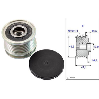 Roda livre do alternador