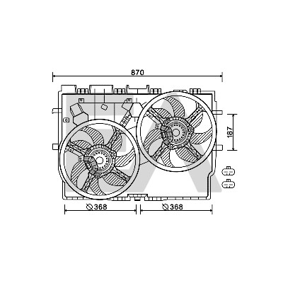Ventilador, refrigeração do motor