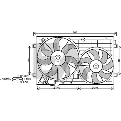 Ventilador, refrigeração do motor