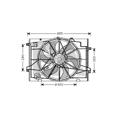 Ventilador, refrigeração do motor