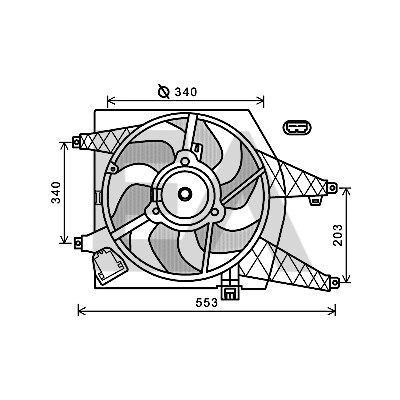 Ventilador, refrigeração do motor